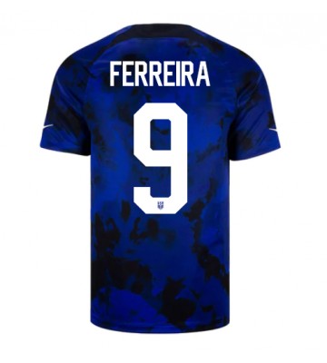 United States Jesus Ferreira #9 Replica Away Stadium Shirt World Cup 2022 Short Sleeve